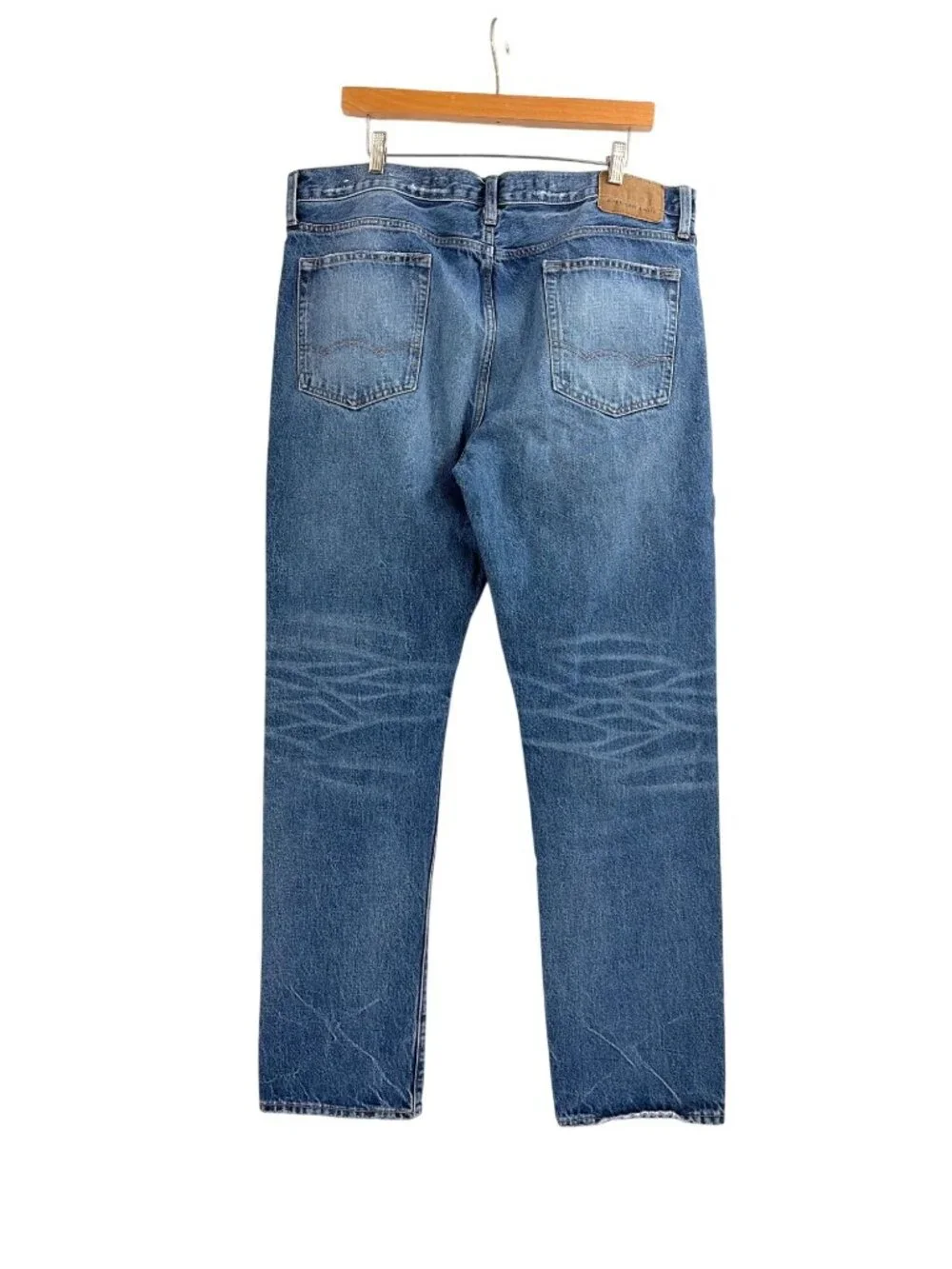 American Eagle Baggy Jeans Mens Size 36x34 Blue Distressed Medium Wash Casual